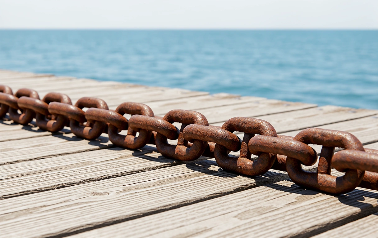 Visual metaphor for anchoring bias